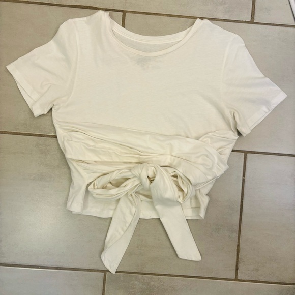 Anthropologie Pilcro Tie Front T Shirt Size: S - Picture 3 of 6